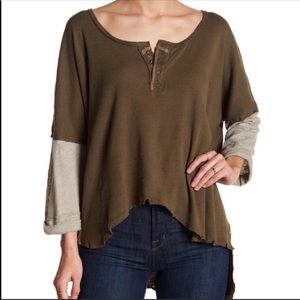 Free People Tops - Free People knit hi lo Henley Free People Tops - Free People knit hi lo Henley